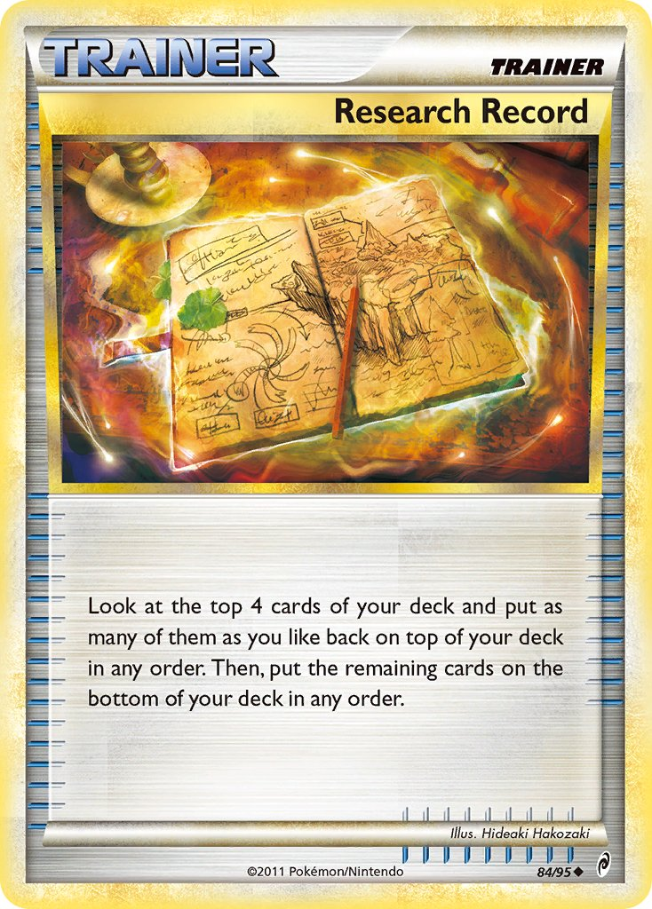 Research Record Pokémon card