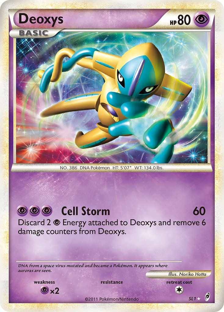 Deoxys Pokémon card