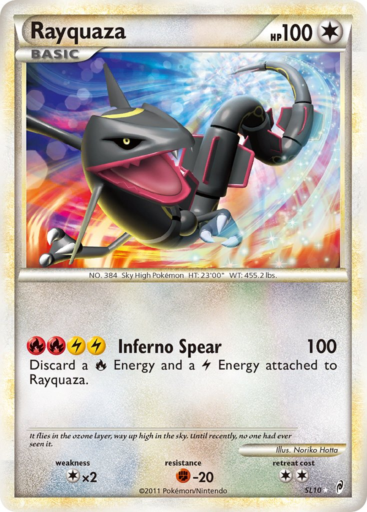 Rayquaza Pokémon card
