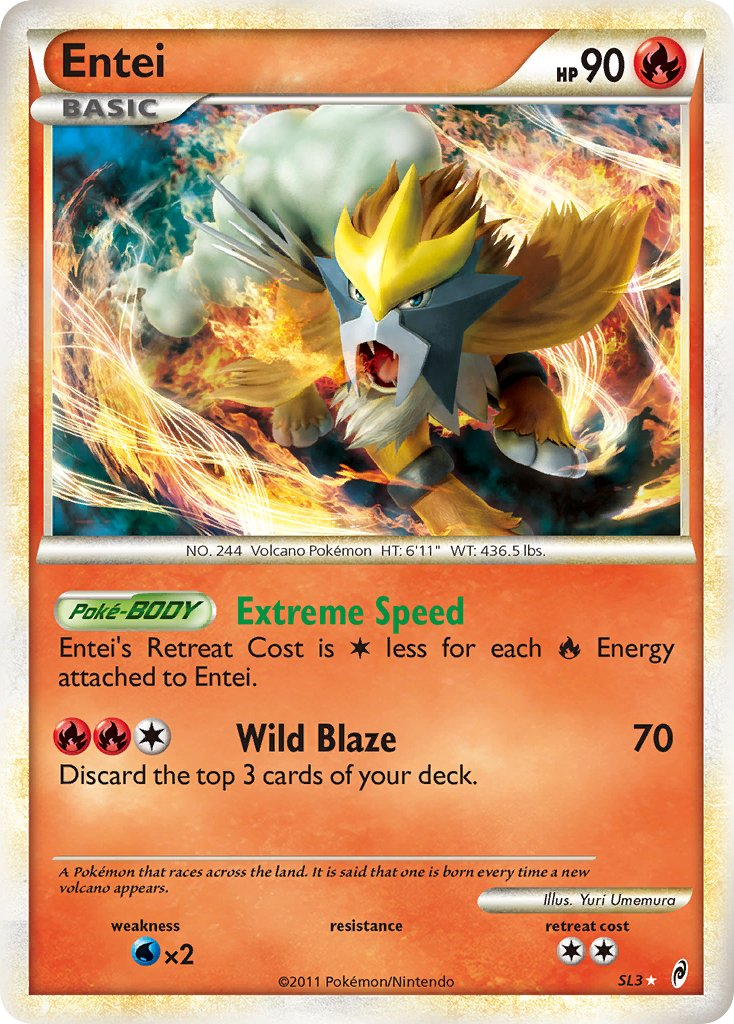 Entei Pokémon card