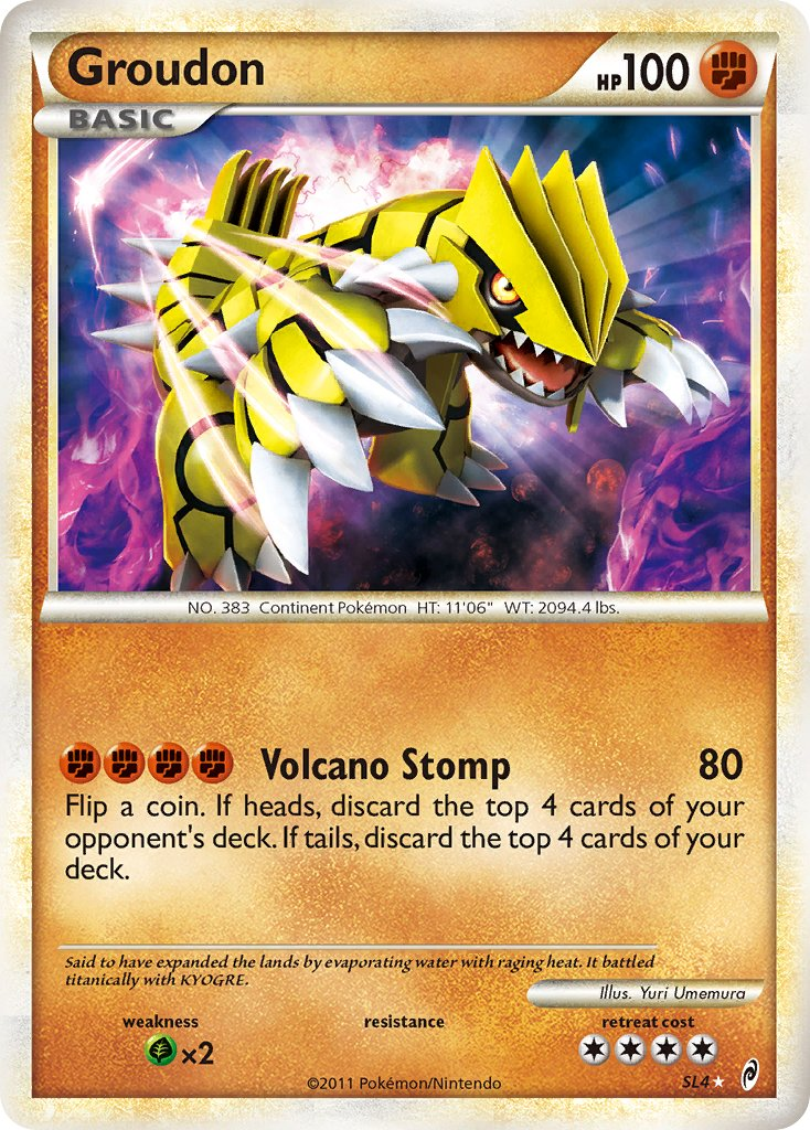 Groudon Pokémon card