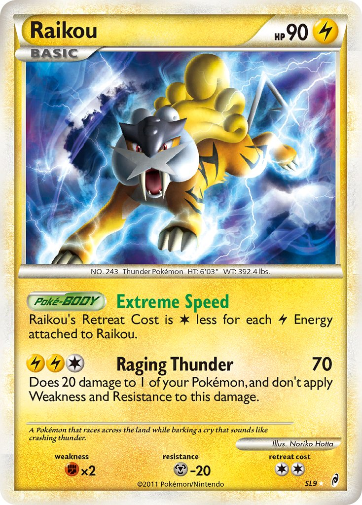 Raikou Pokémon card