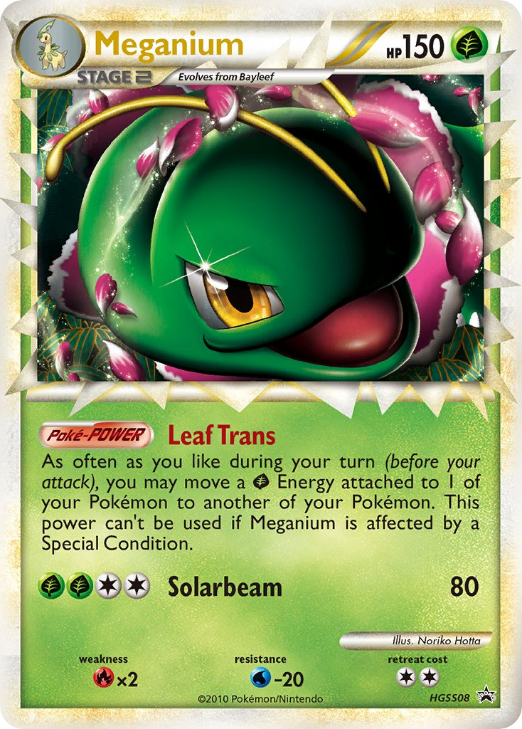 Meganium Pokémon card