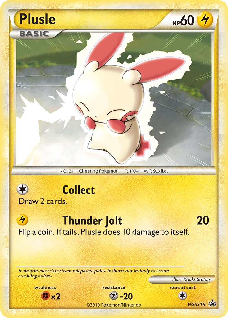 Plusle Pokémon card