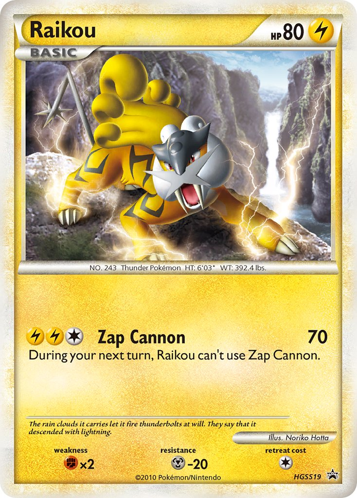 Raikou Pokémon card