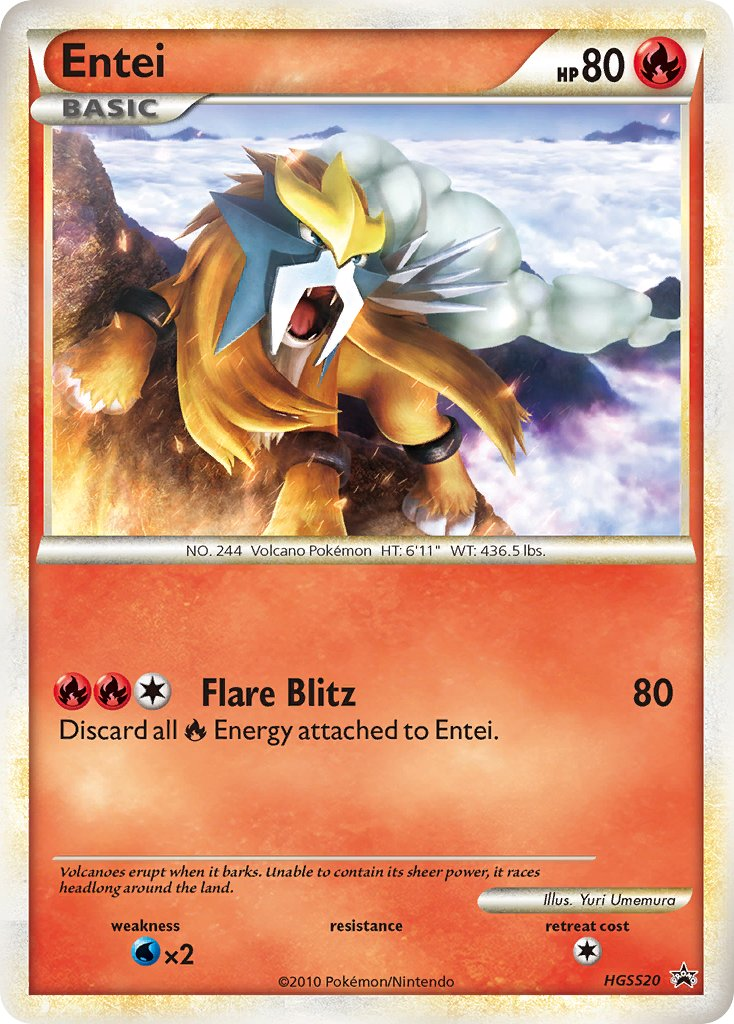Entei Pokémon card