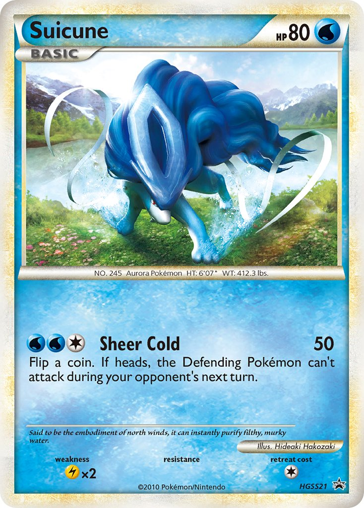 Suicune Pokémon card