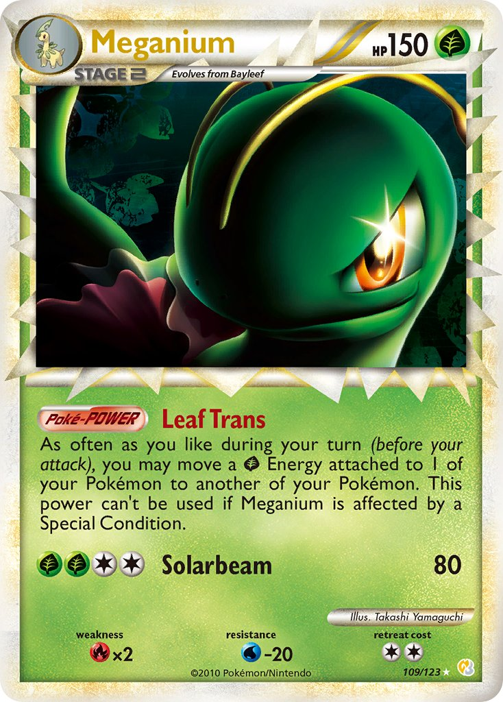 Meganium Pokémon card