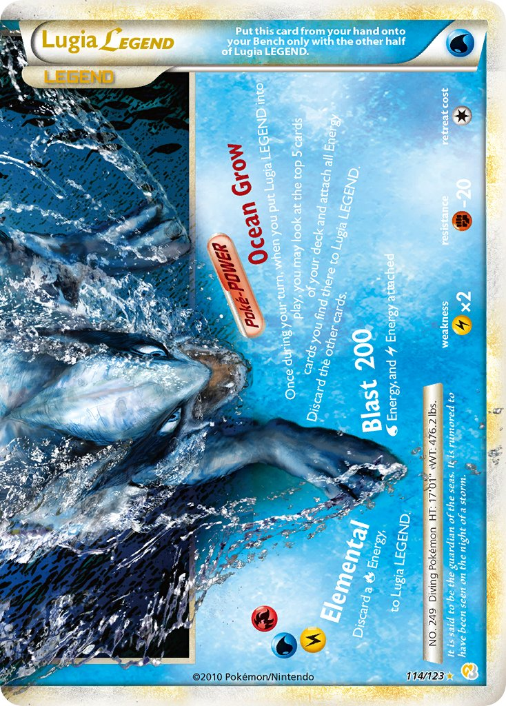 Lugia LEGEND Pokémon card
