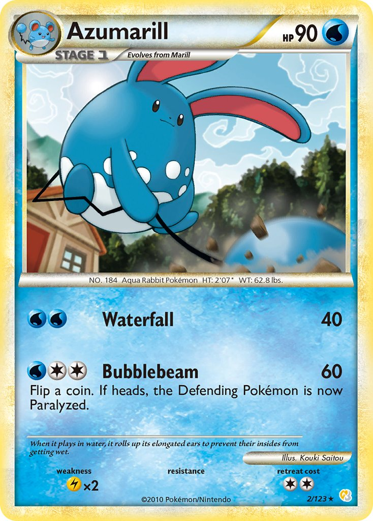 Azumarill Pokémon card