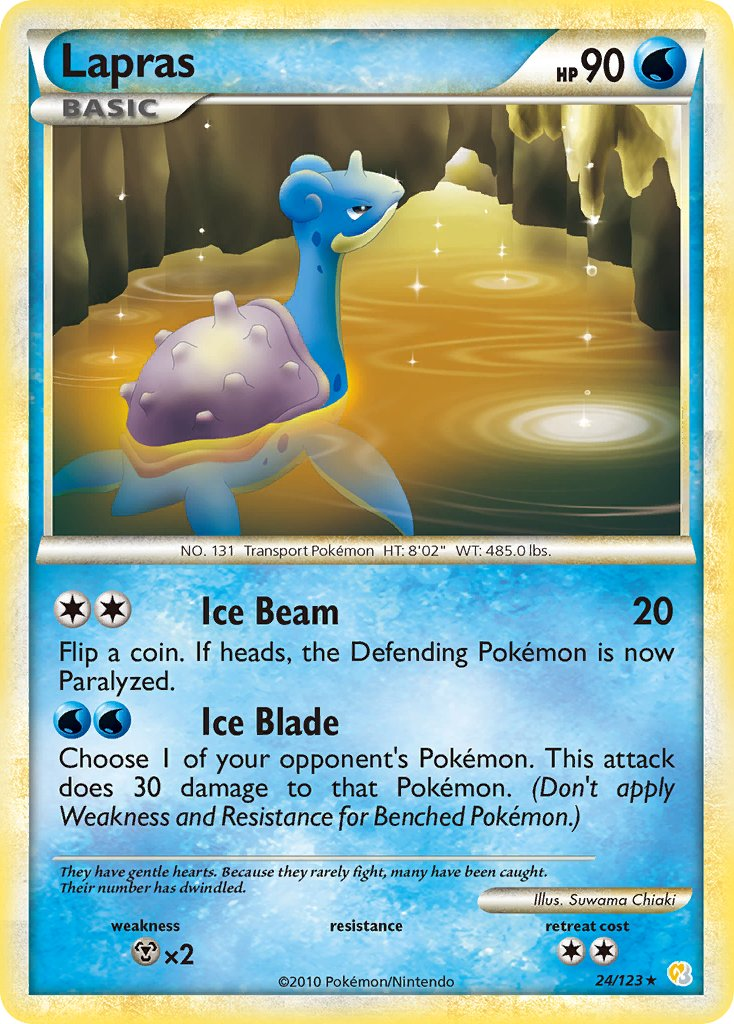 Lapras Pokémon card