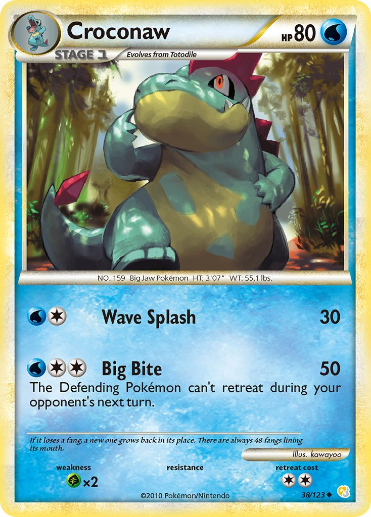 Croconaw Pokémon card