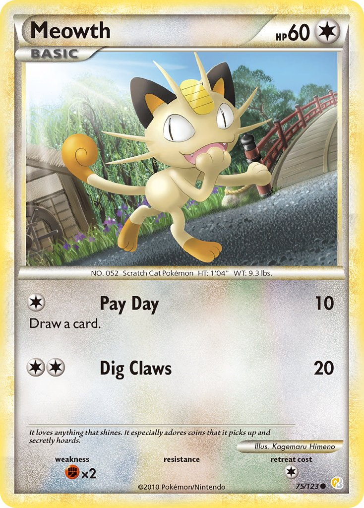 Meowth Pokémon card