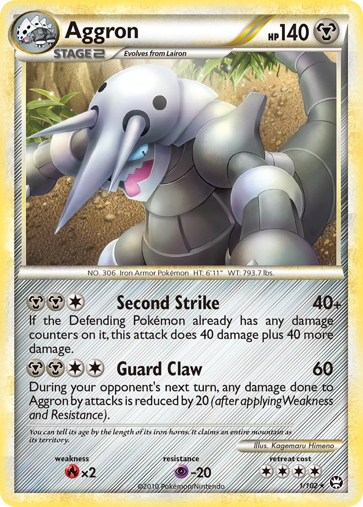 Aggron Pokémon card
