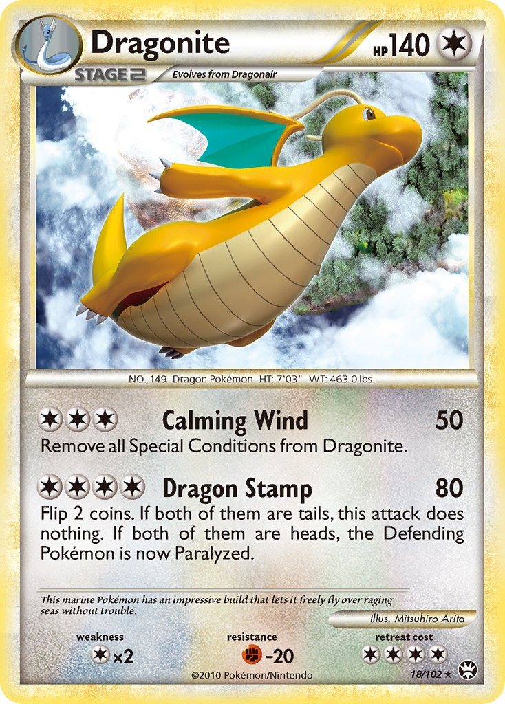Dragonite Pokémon card