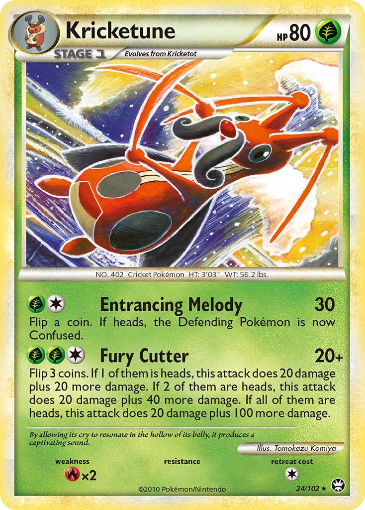 Kricketune Pokémon card