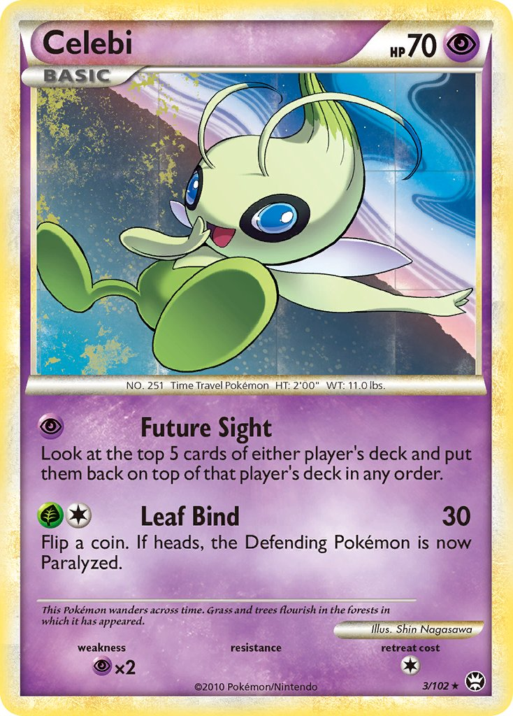 Celebi Pokémon card