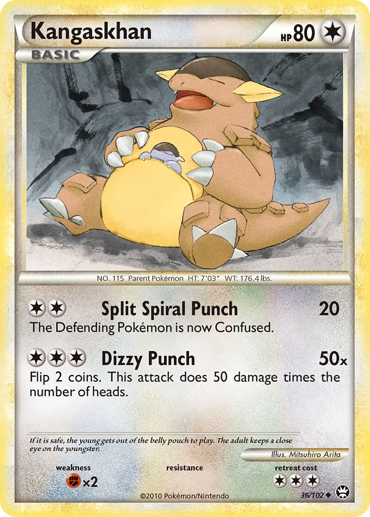 Kangaskhan Pokémon card