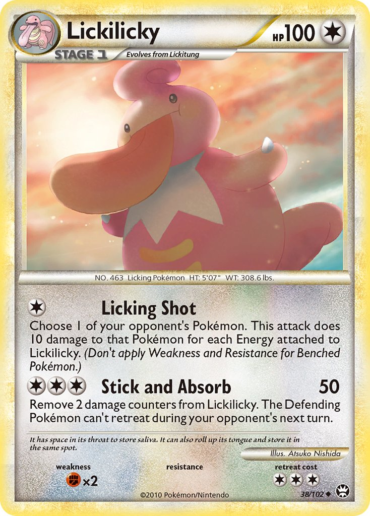 Lickilicky Pokémon card