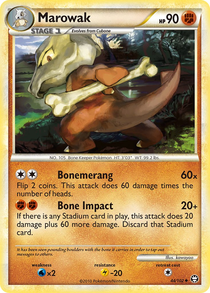 Marowak Pokémon card