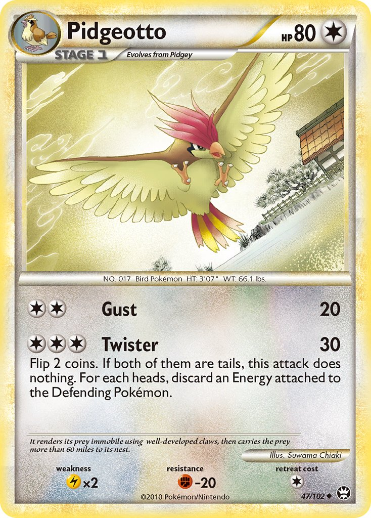 Pidgeotto Pokémon card