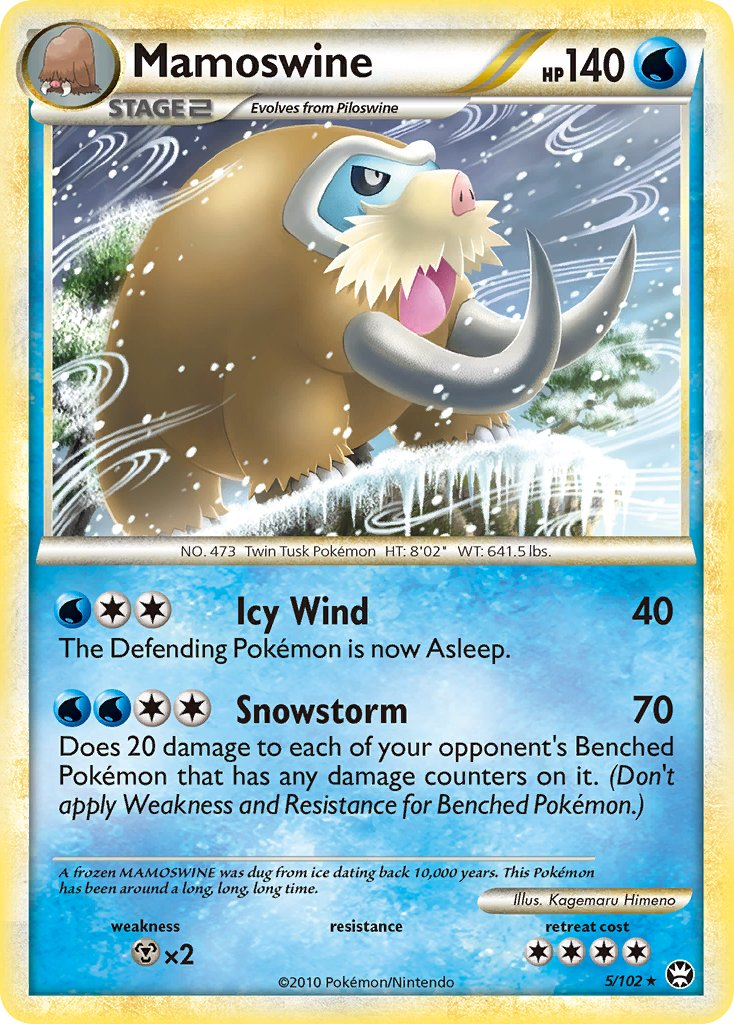 Mamoswine Pokémon card