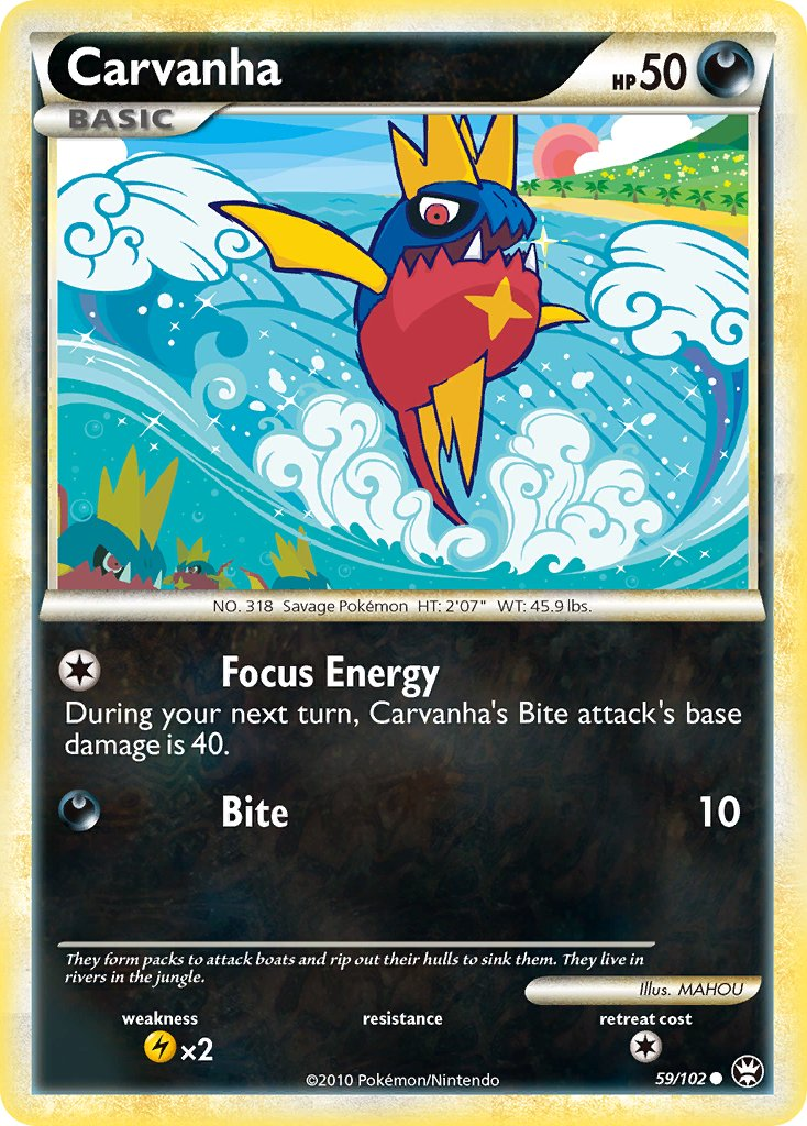 Carvanha Pokémon card