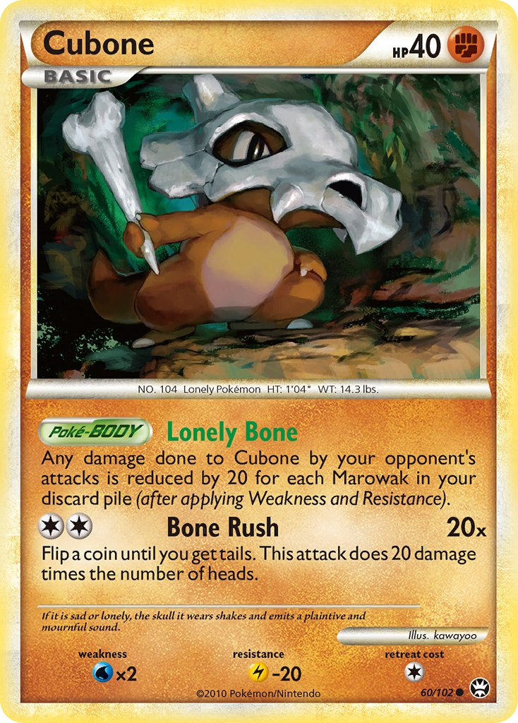 Cubone Pokémon card