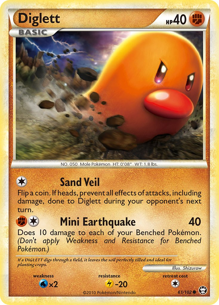 Diglett Pokémon card