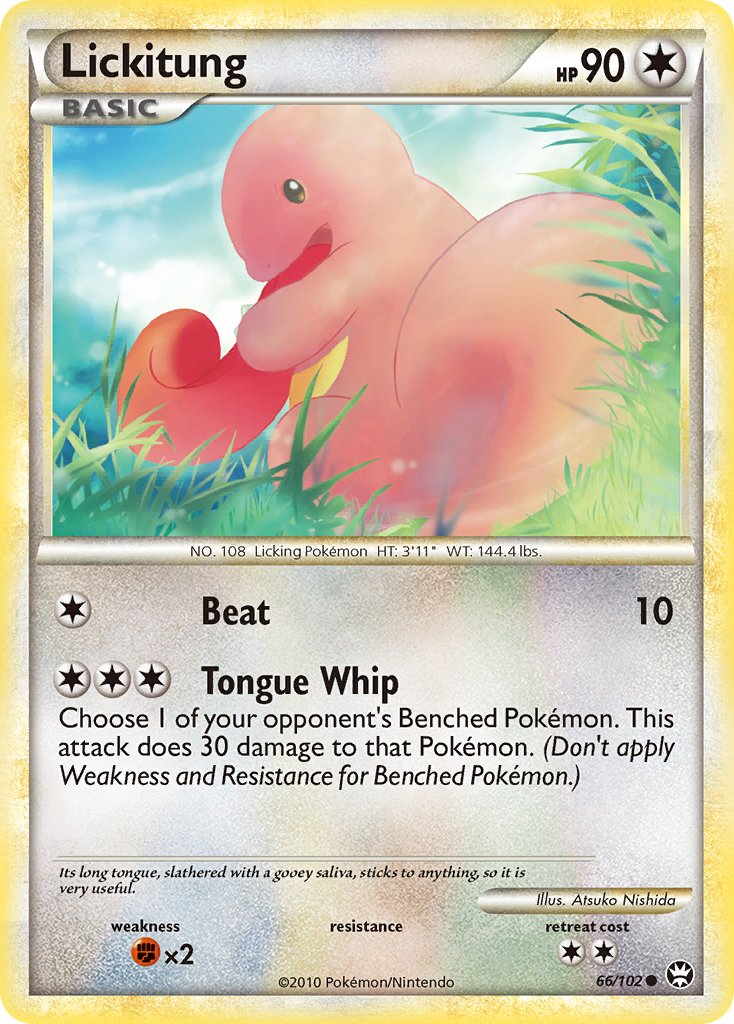 Lickitung Pokémon card