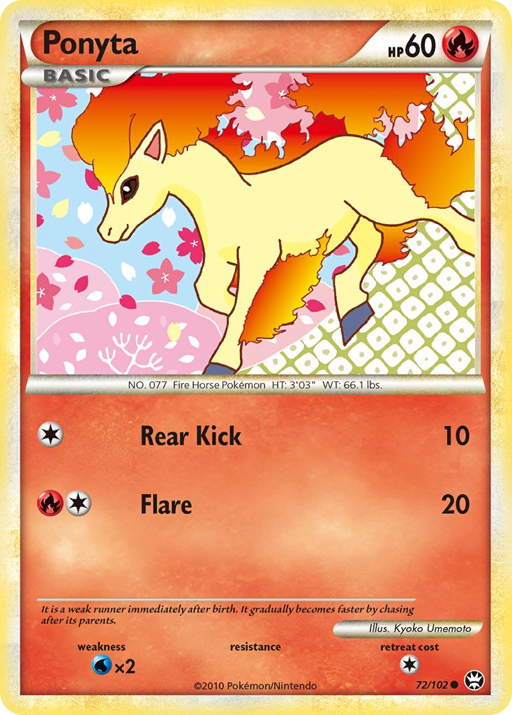 Ponyta Pokémon card