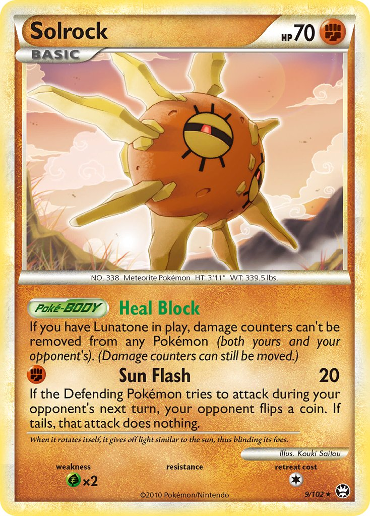 Solrock Pokémon card