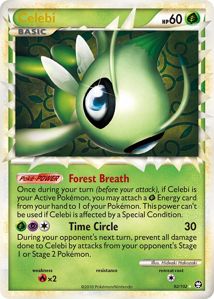 Celebi Pokémon card
