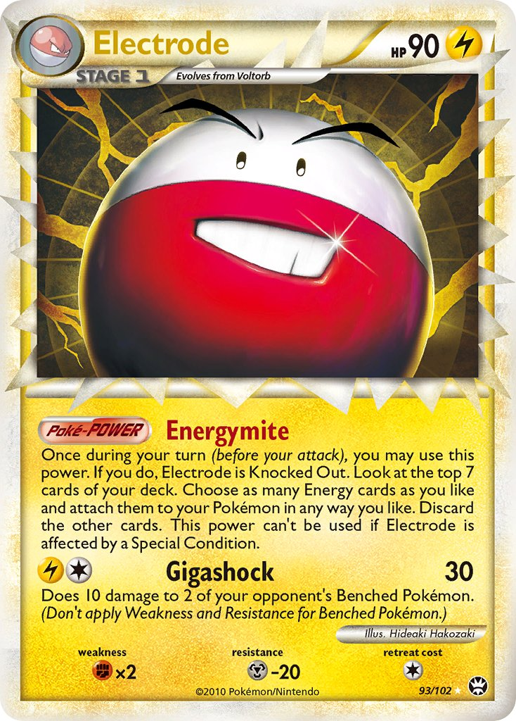 Electrode Pokémon card