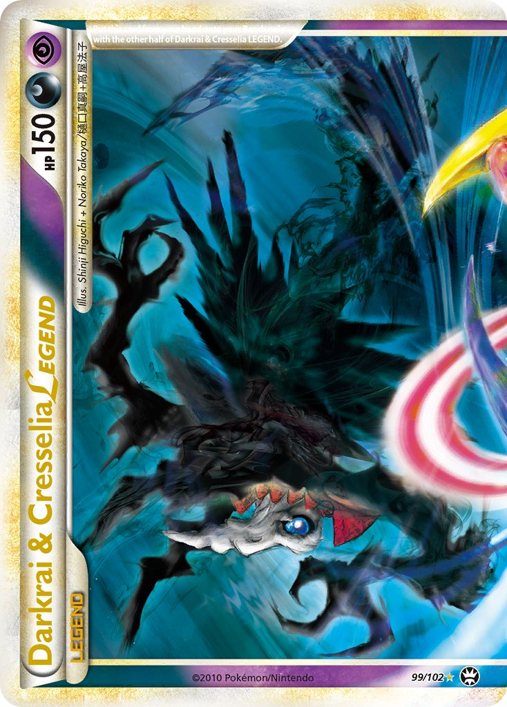 Darkrai & Cresselia LEGEND Pokémon card