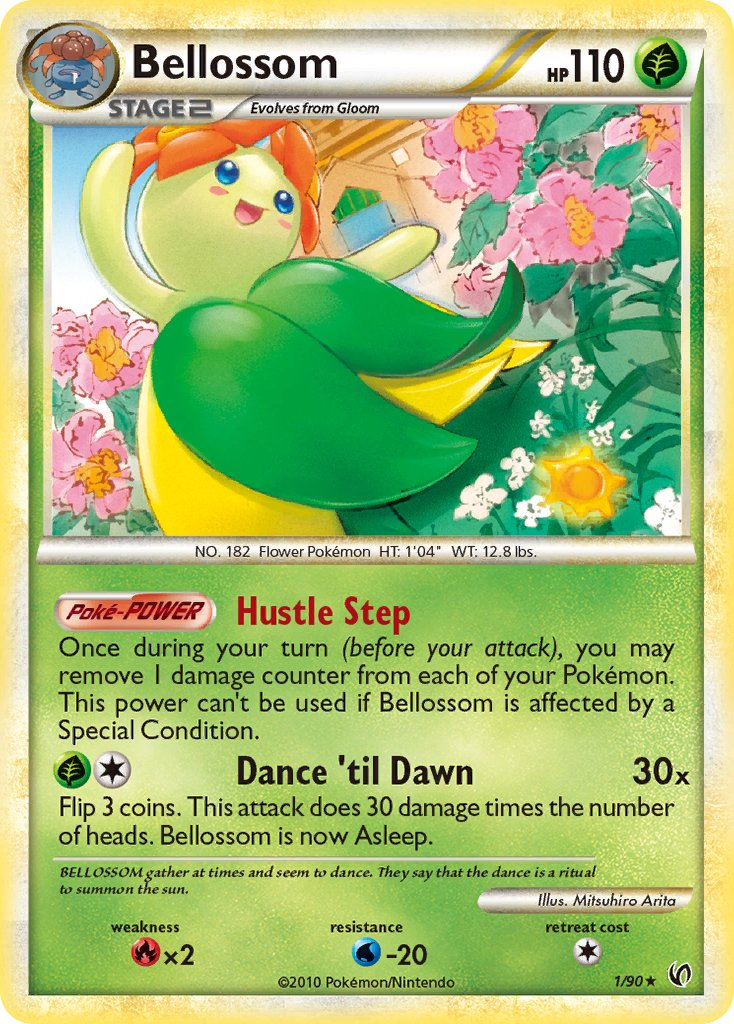 Bellossom Pokémon card