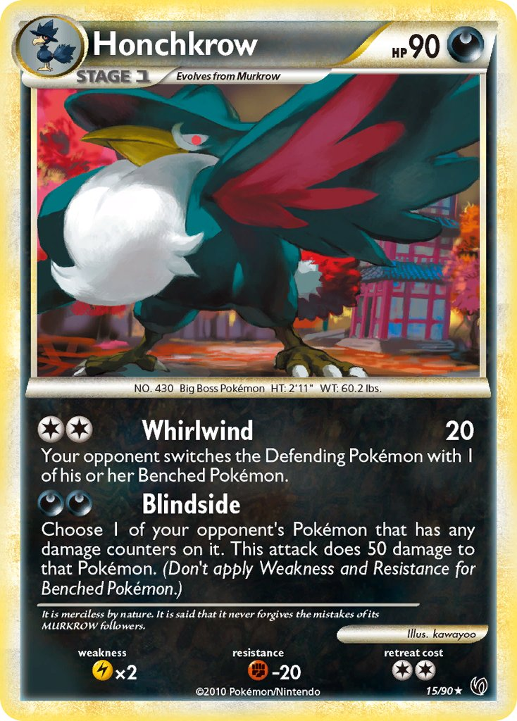 Honchkrow Pokémon card