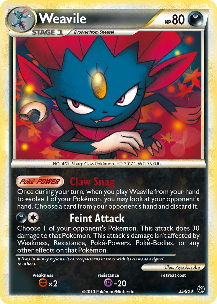 Weavile Pokémon card