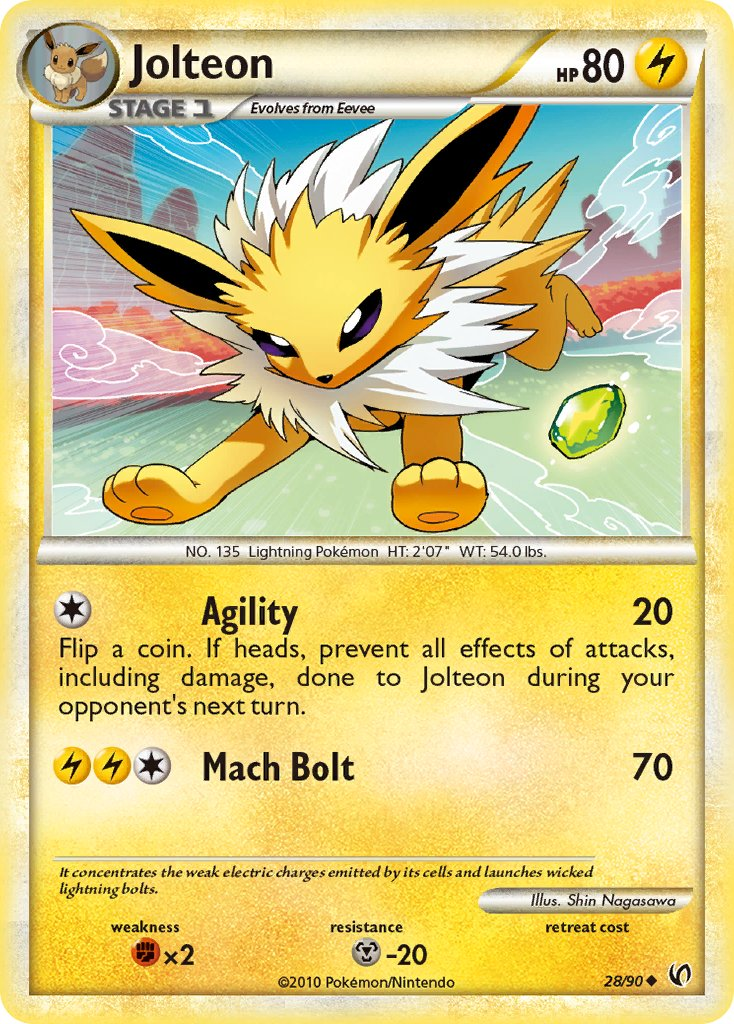 Jolteon Pokémon card