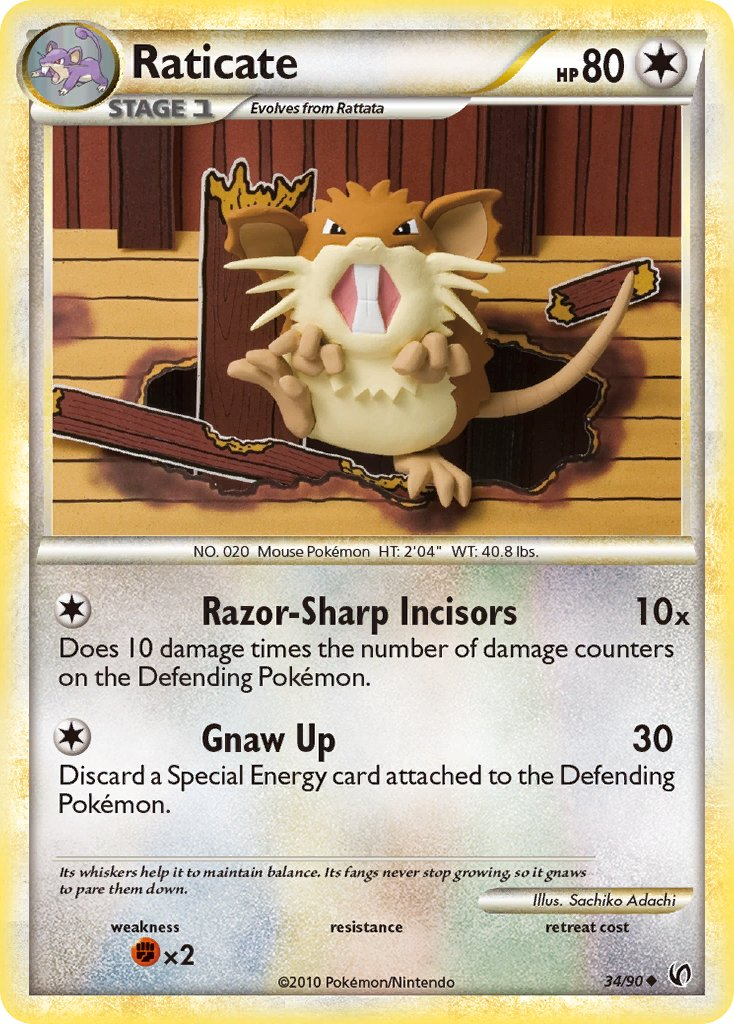 Raticate Pokémon card