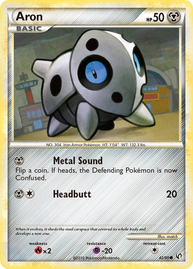 Aron Pokémon card