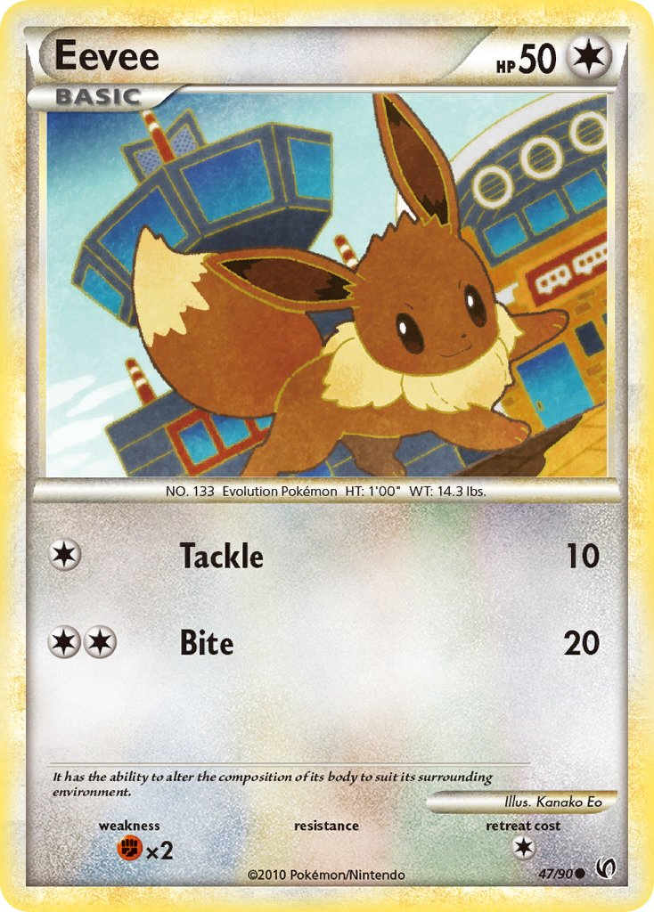 Eevee Pokémon card