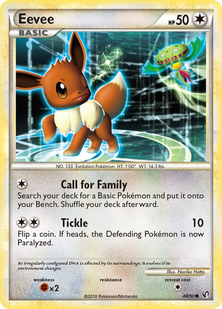 Eevee Pokémon card
