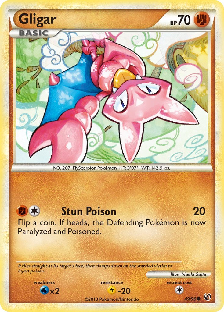 Gligar Pokémon card