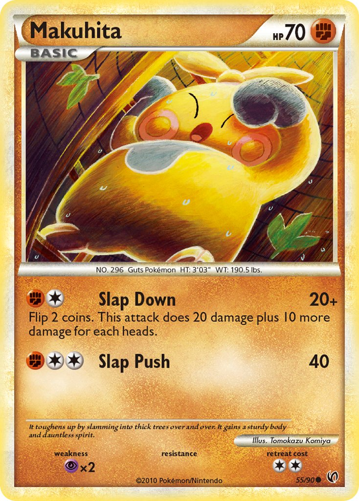 Makuhita Pokémon card