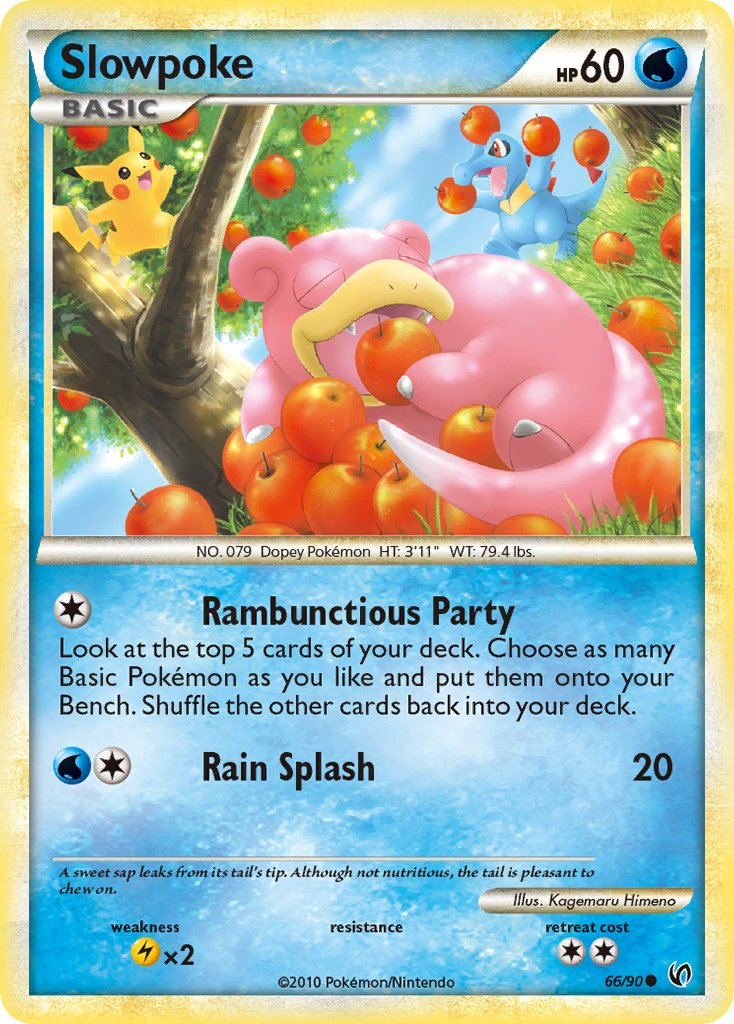 Slowpoke Pokémon card