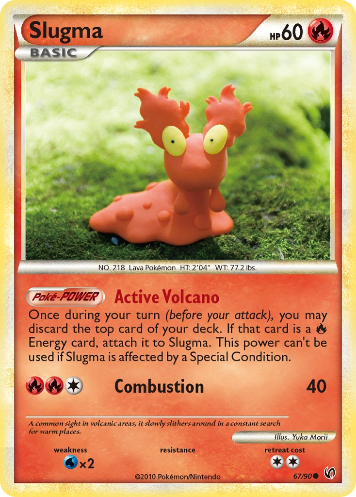 Slugma Pokémon card