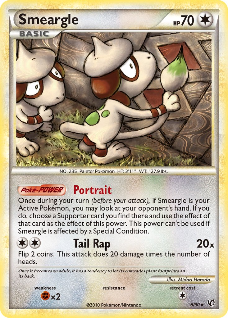 Smeargle Pokémon card