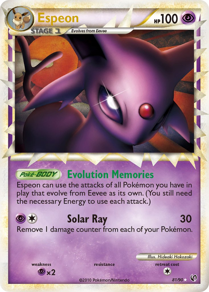 Espeon Pokémon card