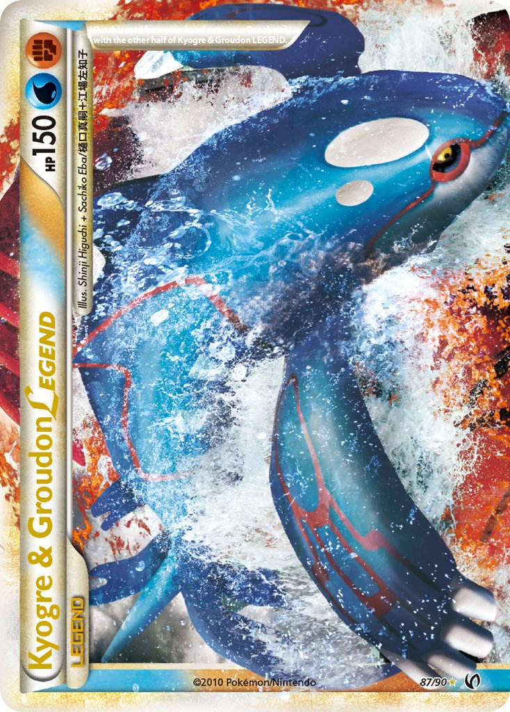 Kyogre & Groudon LEGEND Pokémon card